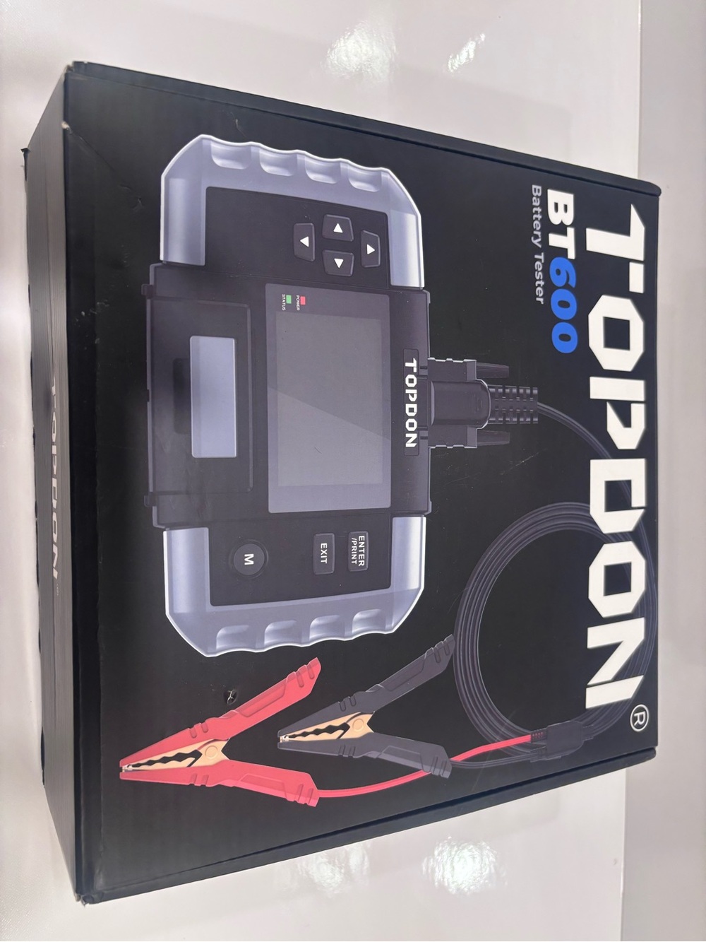 BT600 Battery Tester Box - Black with Blue Accents